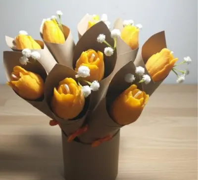 Velas bouquet y ramos de velas decorativas