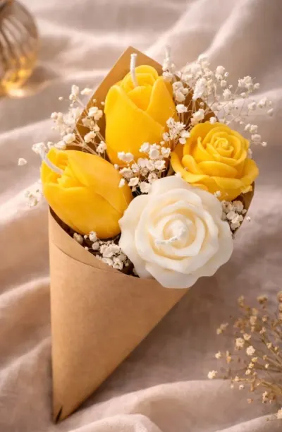 Buket subeniles de velas decorativas
